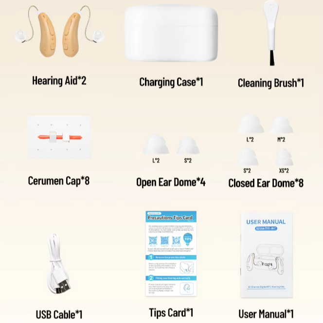 Clear Hearing Connect - Bluetooth Hearing Aids with App Control & Advanced AI Technology